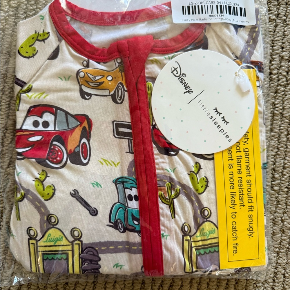 Little Sleepies Disney Cars Zippy 6-12 Months